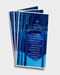 Christmas - Difficult Christmas - You're in My Prayers - 3 Greeting Cards