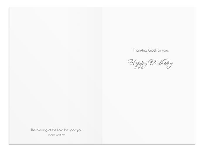 Birthday - Flower Photos - 12 Boxed Cards, KJV