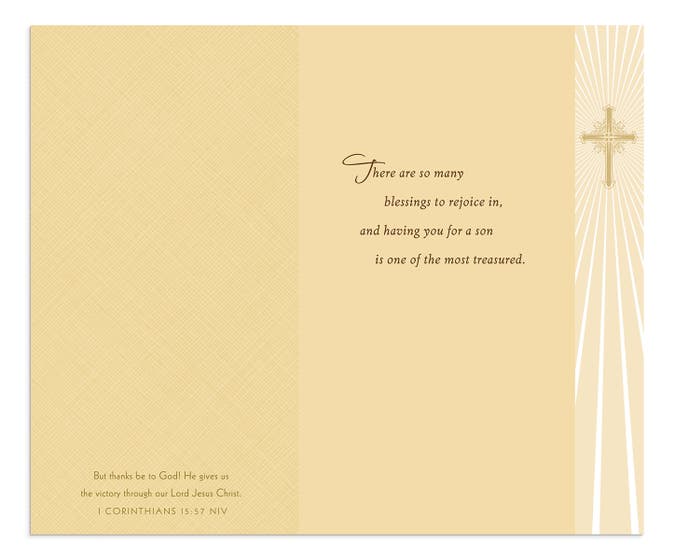 Easter - Son - For You, Son - 1 Greeting Card