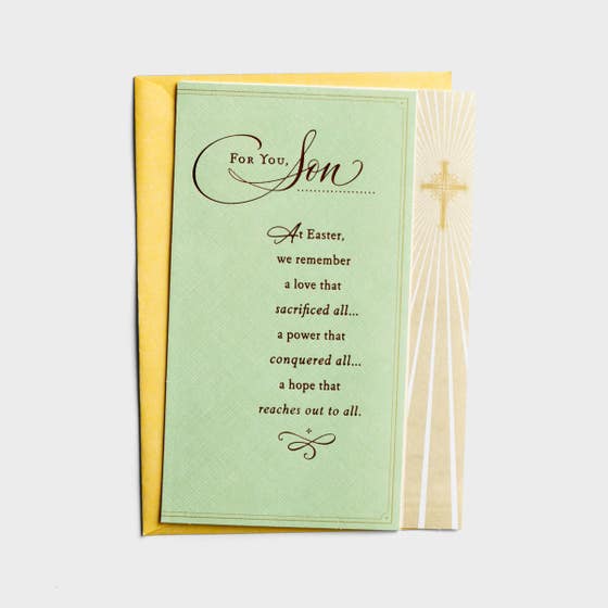 Easter - Son - For You, Son - 1 Greeting Card