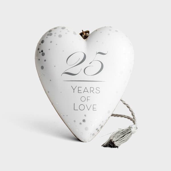 Demdaco - 25 Years of Love - Art Heart Sculpture