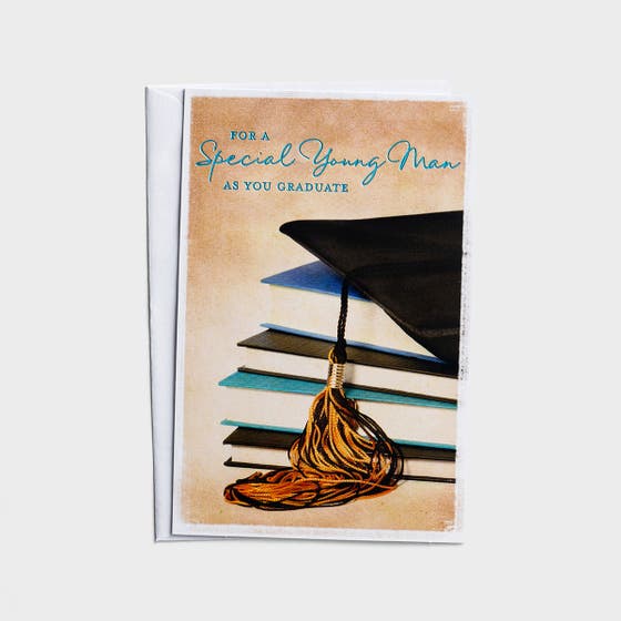 Graduation - A Special Young Man - 1 Premium Card, KJV