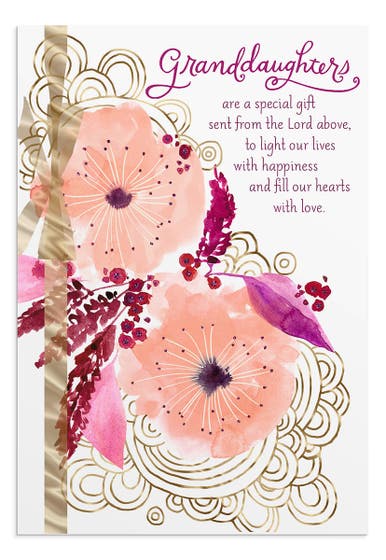 Valentine's Day - Granddaughter - A Special Gift - 1 Greeting Card