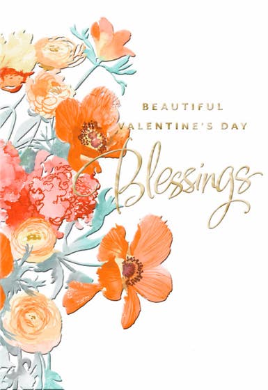 Valentine's Day - For Anyone - Beautiful Blessings - 3 Greeting Cards