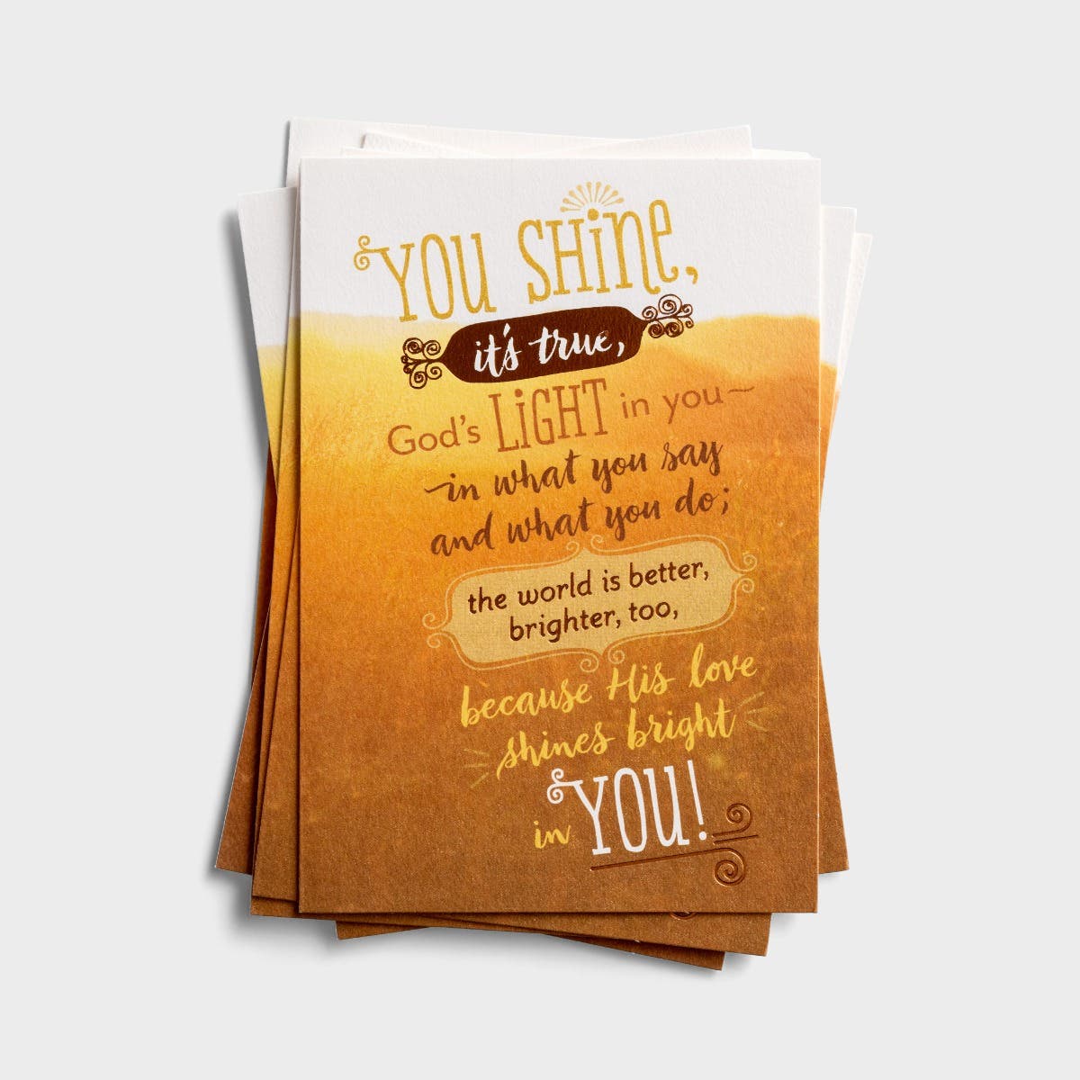 Appreciation - Shines Bright in You - 6 Greeting Cards