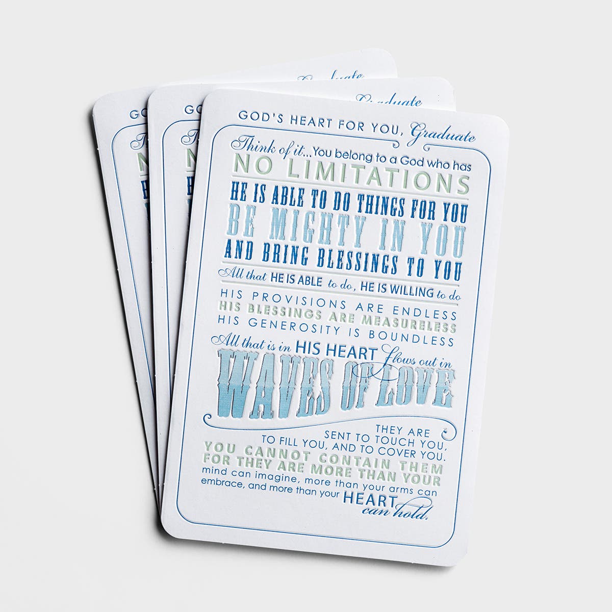 Graduation - God's Heart for You - 3 Premium Cards, KJV