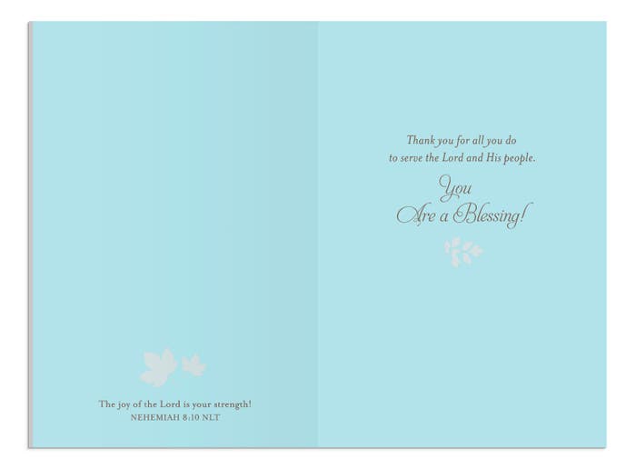 Appreciation - Blessed Are Servant Hearted - Set of 3 Greeting Cards