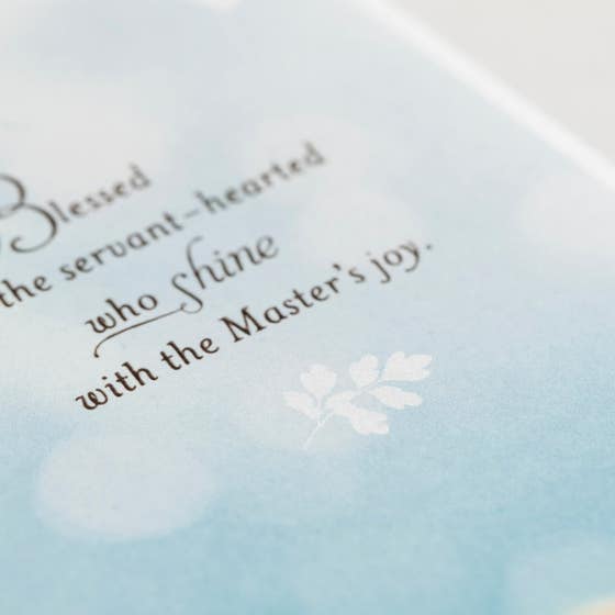 Appreciation - Blessed Are Servant Hearted - Set of 3 Greeting Cards