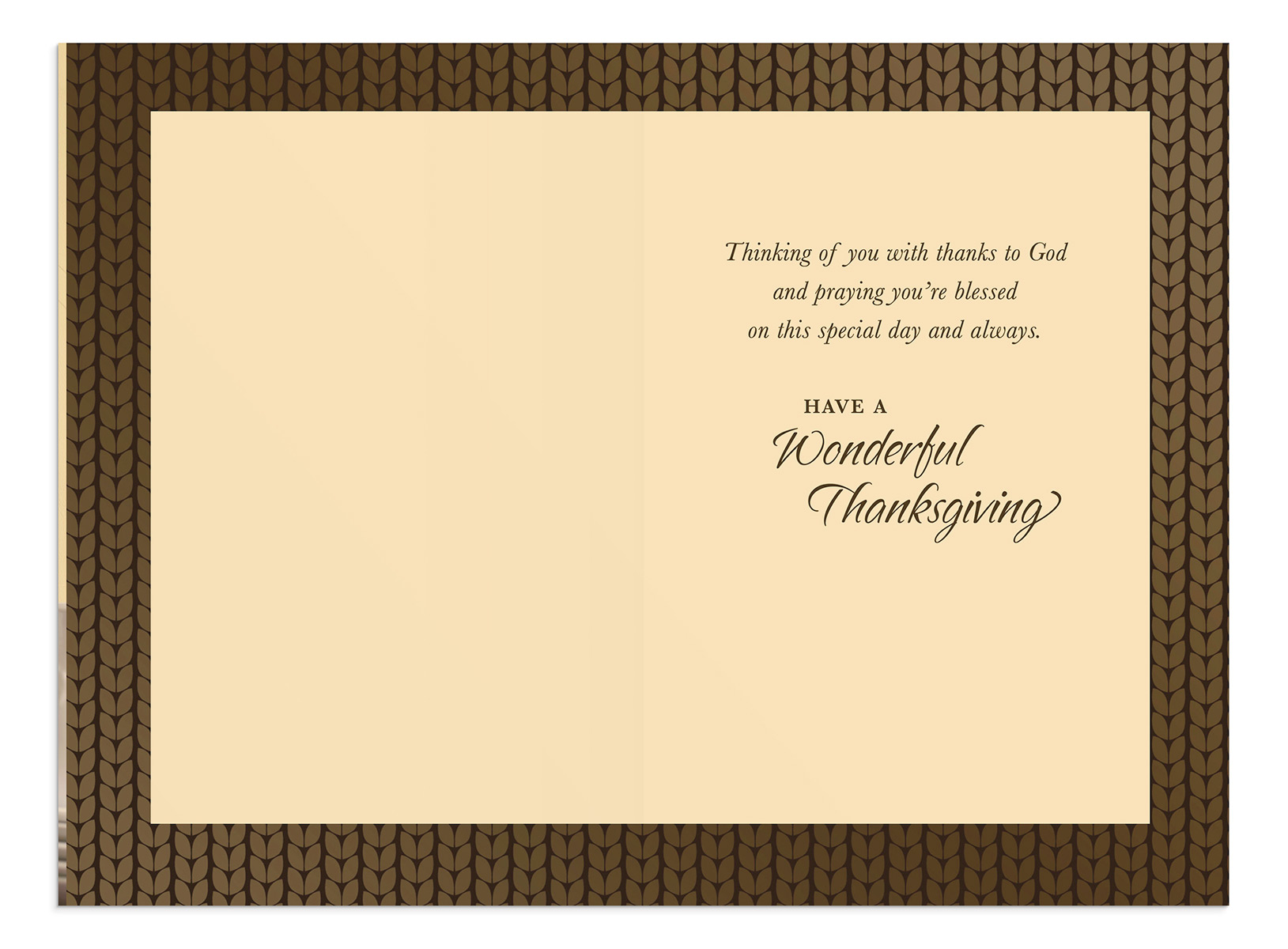 Thanksgiving - Pastor and Family - Blessings - 1 Premium Card