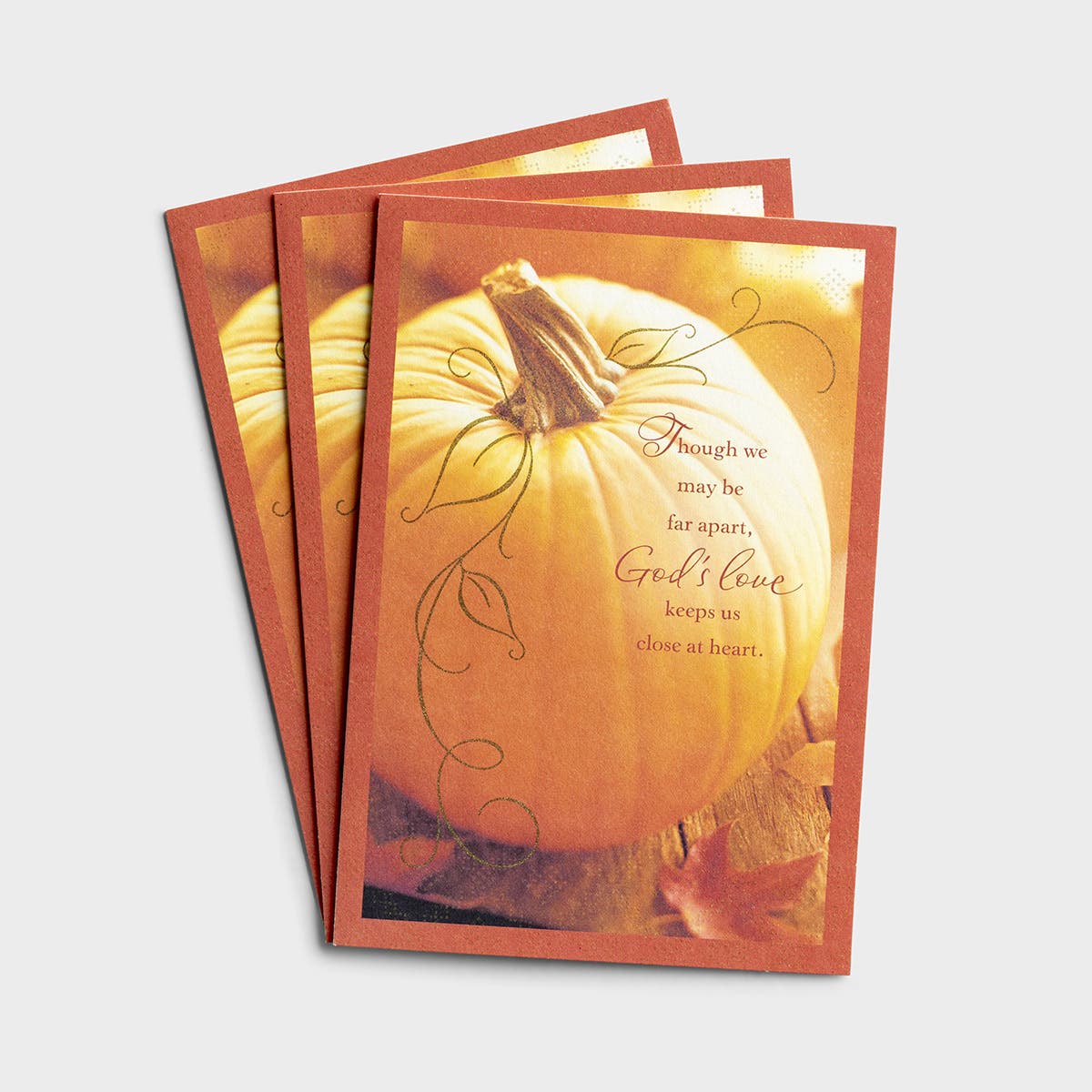 Thanksgiving - Though We May Be Apart - 3 Premium Cards