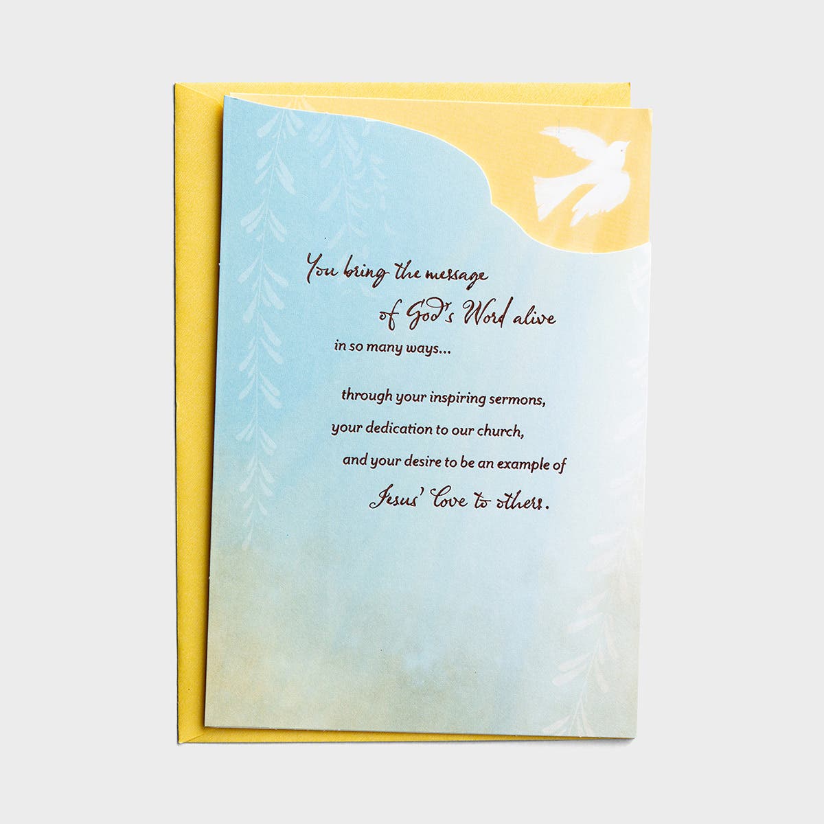 Ministry Appreciation - We're Thankful - 1 Premium Card, KJV