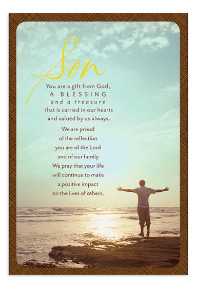 Graduation - Son - Gift from God - 1 Premium Card