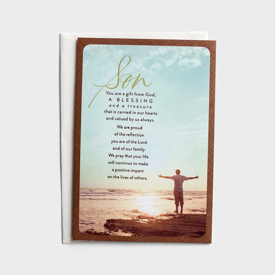 Graduation - Son - Gift from God - 1 Premium Card