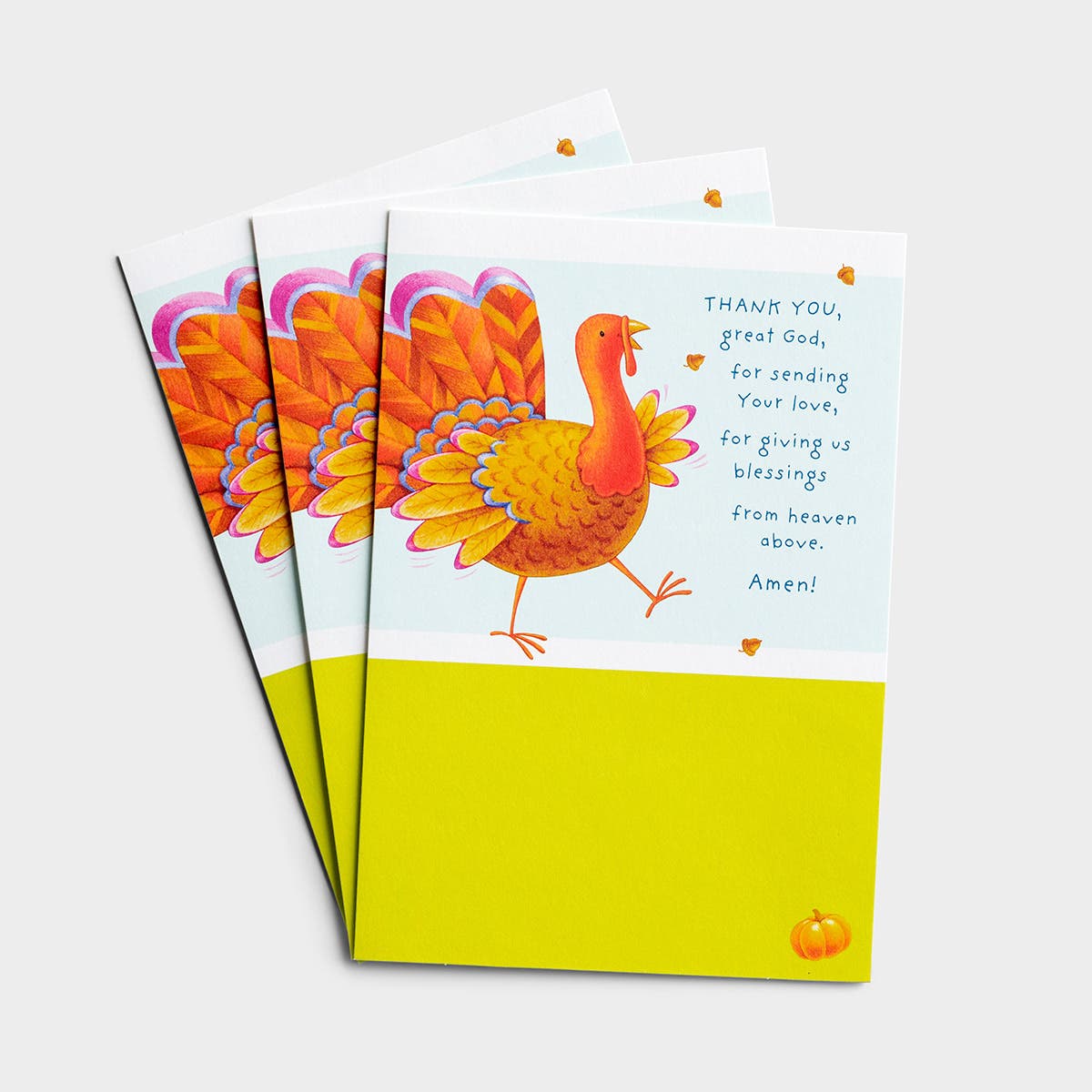 Thanksgiving - Child - Great God - 3 Premium Cards