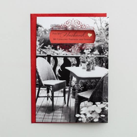 Valentine's Day - For My Husband, My Friend - 1 Greeting Card