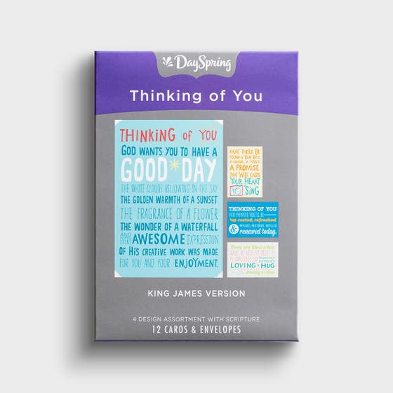 Thinking of You - God's Love - 12 Boxed Cards, KJV