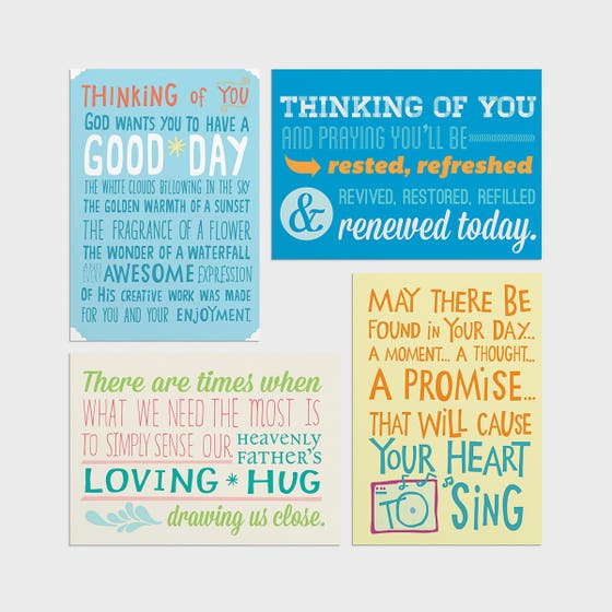 Thinking of You - God's Love - 12 Boxed Cards, KJV