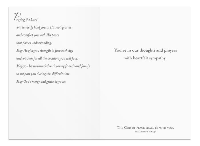 Sympathy - Comfort and Prayers - 12 Boxed Cards