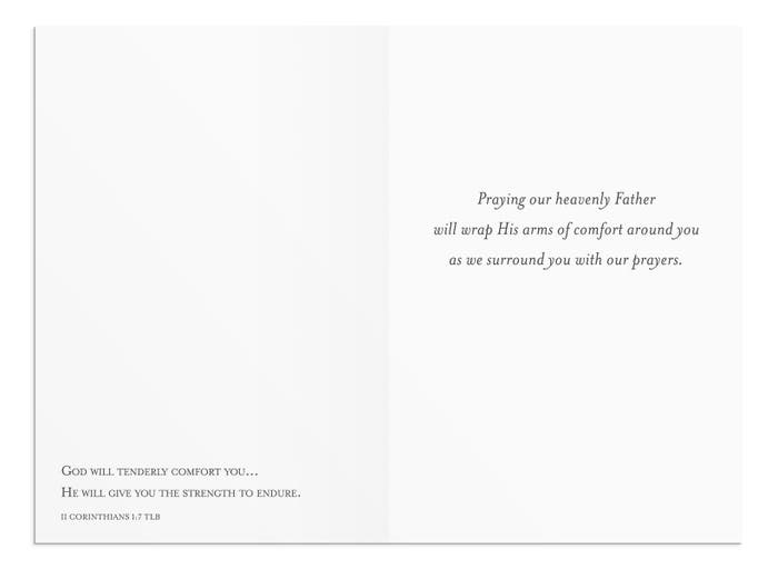 Sympathy - Comfort and Prayers - 12 Boxed Cards