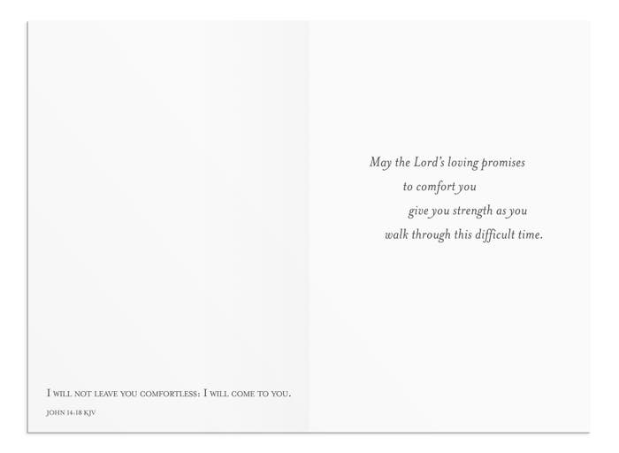Sympathy - Comfort and Prayers - 12 Boxed Cards