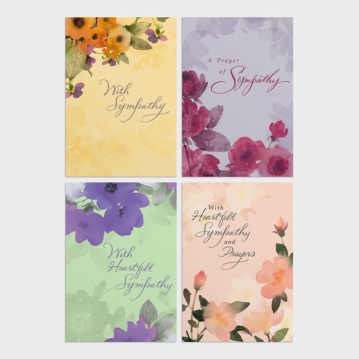 Sympathy - Comfort and Prayers - 12 Boxed Cards