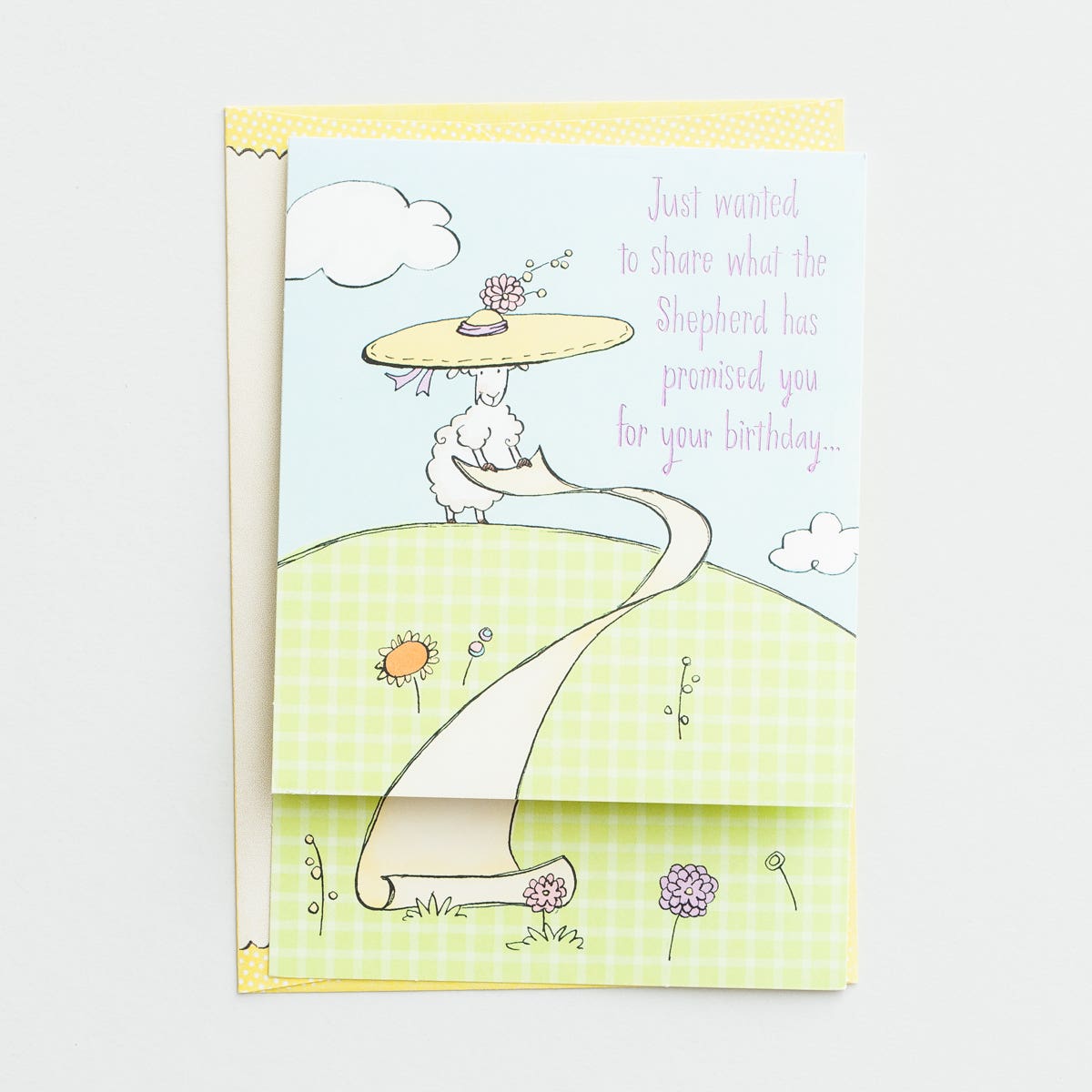 Really Woolly - Birthday - The Shepherd Has Promised - 4 Greeting Cards