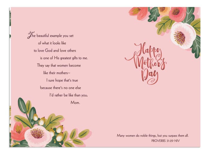 Mother's Day - Mom - Lifelong Role Model - 1 Greeting Card