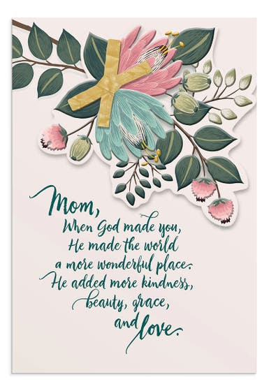 Mother's Day - Mom - When God Made You - 1 Greeting Card