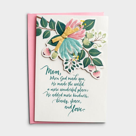 Mother's Day - Mom - When God Made You - 1 Premium Card