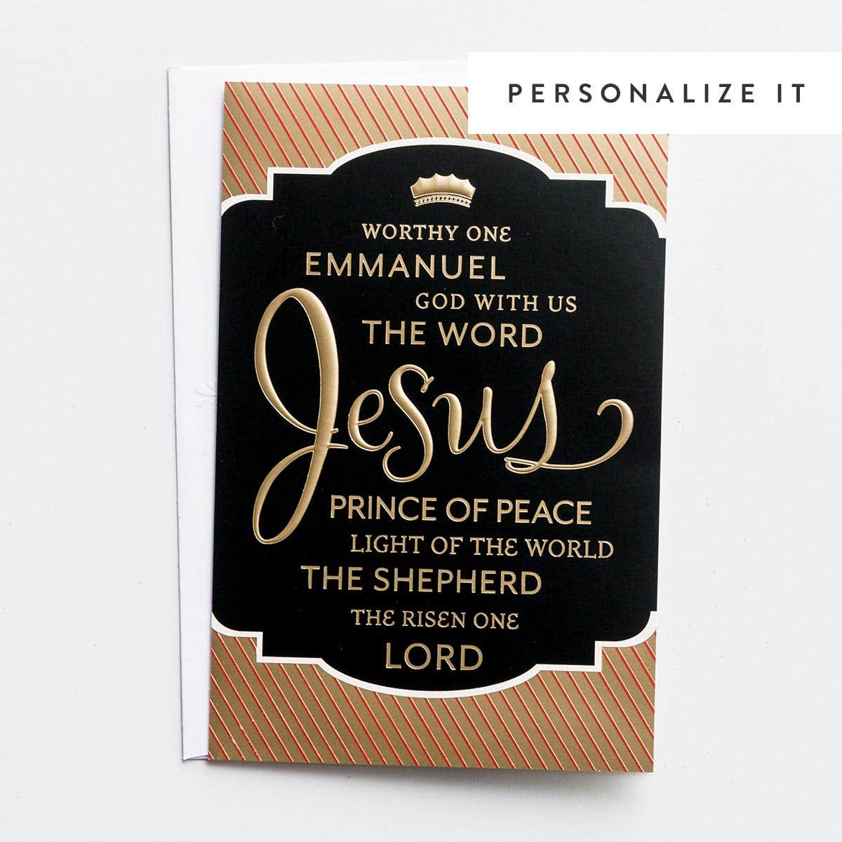 Worthy One - 18 Premium Christmas Boxed Cards, KJV