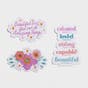 Clairmont & Co. - Created Floral Sticker and Glass Tumbler - Gift Set