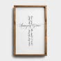 Amazing Grace Cross - Framed Wall Board