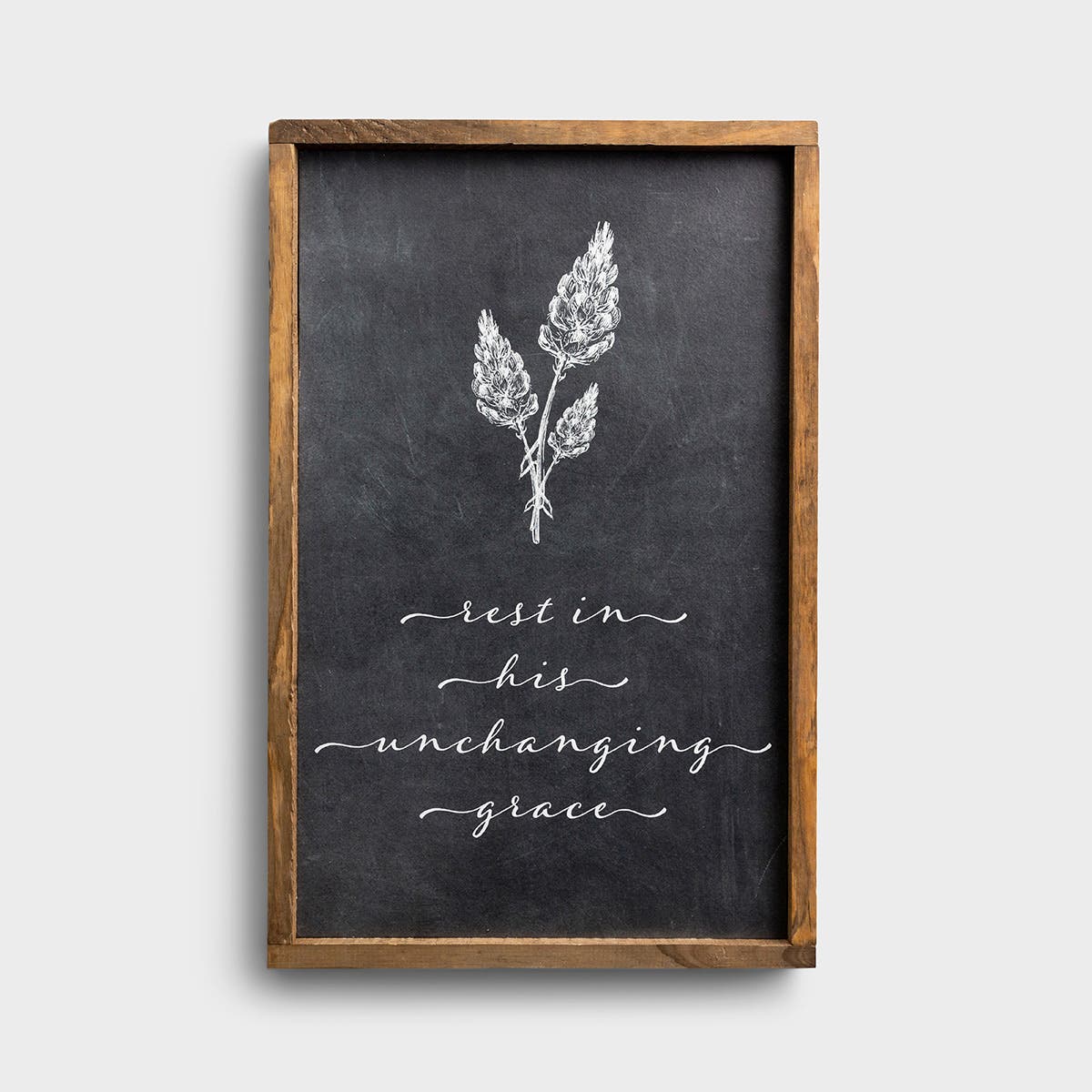Rest In His Grace - Framed Wall Board