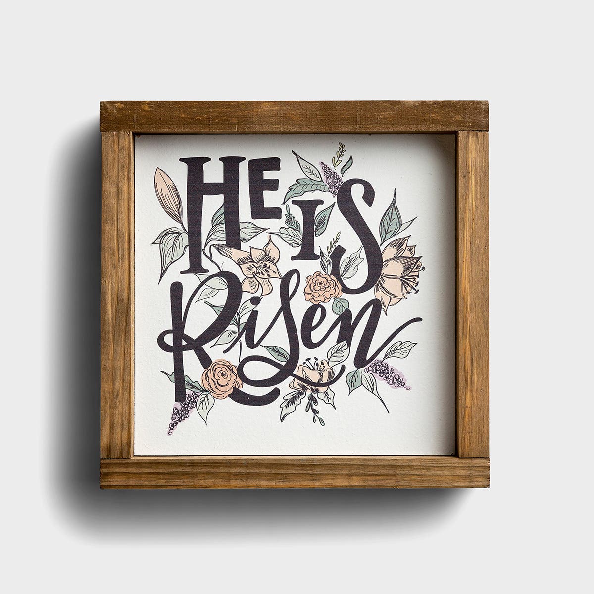 He Is Risen - Framed Wall Board