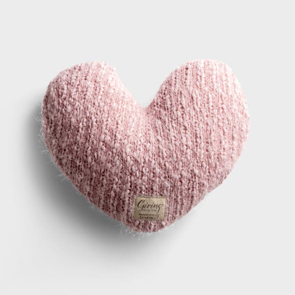 Demdaco - Pink Giving Heart - Weighted Pillow