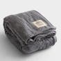 Family Moments Together - Large Fleece Gray Blanket