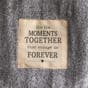 Family Moments Together - Large Fleece Gray Blanket