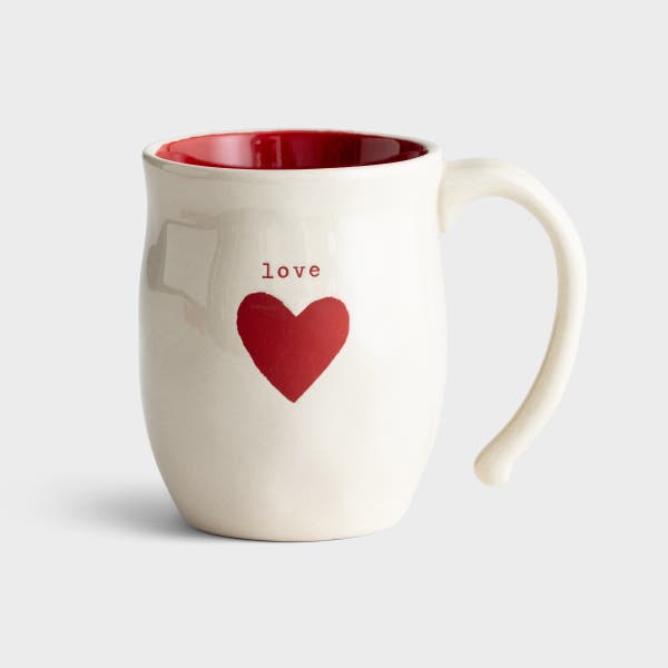 Demdaco - Warm Heart Stoneware Mug