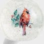 Cardinal with Holly - Snow Globe