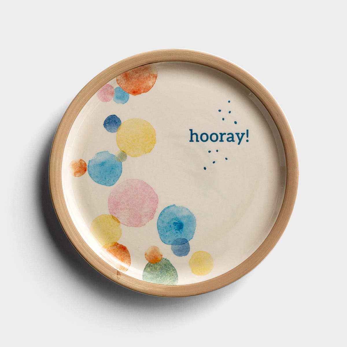Hooray -  Stoneware Serving Plate
