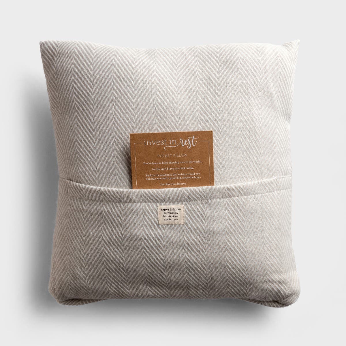 Invest In Rest - Reading Pillow with Pocket