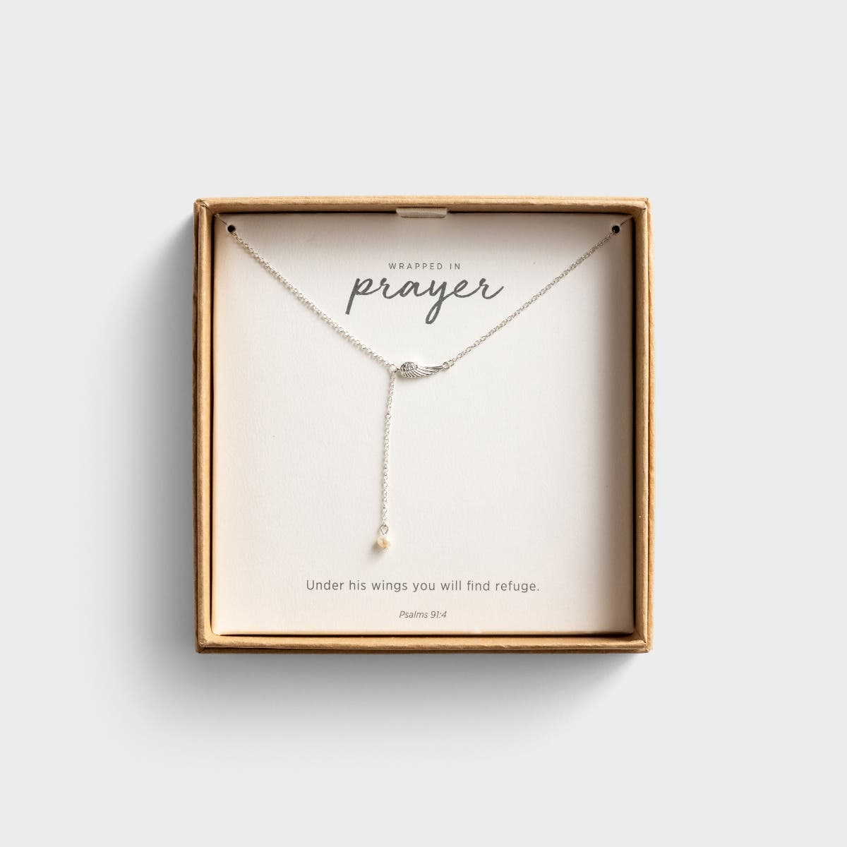 Dainty Wing - Silver Necklace