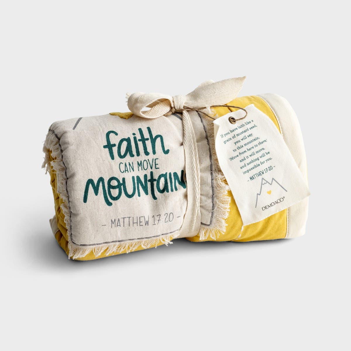 Demdaco - Faith Can Move Mountains - Baby Blanket