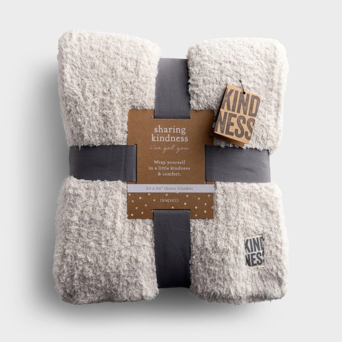 Share Kindness Plush Throw Blanket - Sand