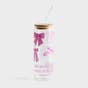 Clairmont & Co. - Pink Bows Glass Dry Erase + 24 oz Cold Brew Glass - Gift Set