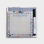 Clairmont & Co. - Be Still 4x4 Glass Dry Erase Desk Tile