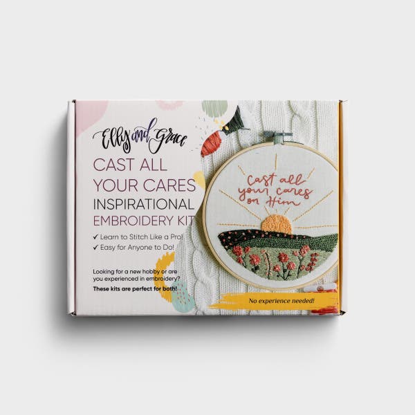 Elly and Grace - Cast All Your Cares On Him - Embroidery Kit