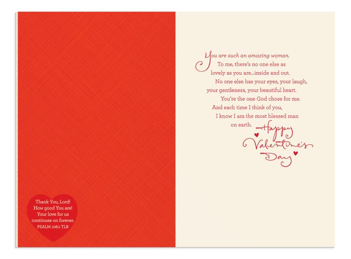Valentine's Day - Wife -  Incredible Wife - 1 Greeting Card