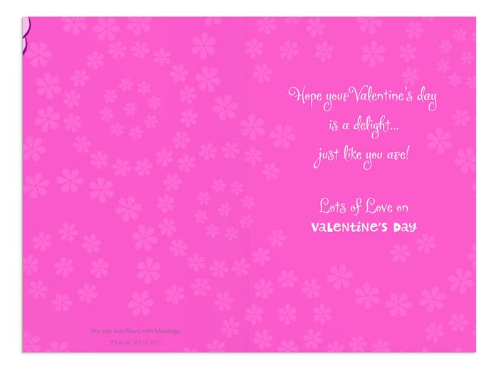 Valentine's Day - Granddaughter - Sprinkles to Life - 1 Greeting Card