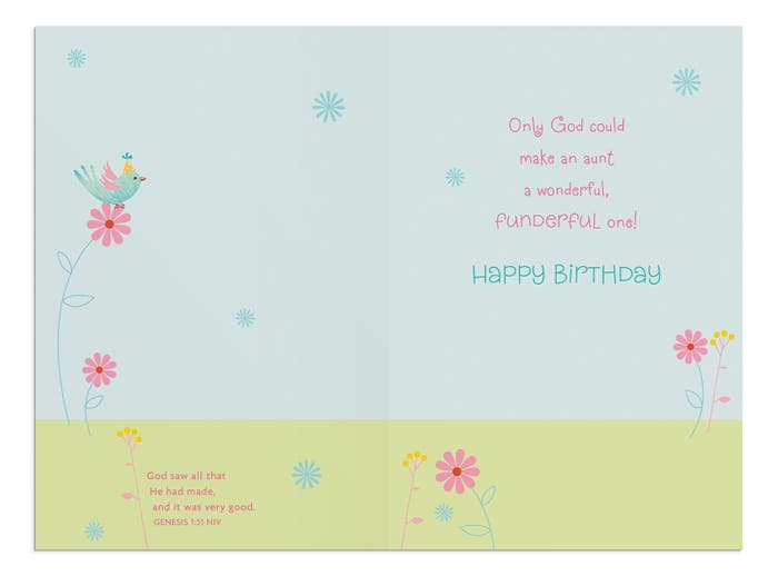 Birthday - Aunt - Lots Of Love - 1 Greeting Card